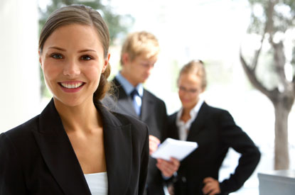 Business Girl Smiling